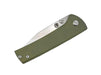 Custom Chaves Scapegoat Street Frame Lock Folding Knife Smooth Ti Handles (3.50" Bohler M390) ST/SG/SWTI/BF (OD Green Anodization) from NORTH RIVER OUTDOORS
