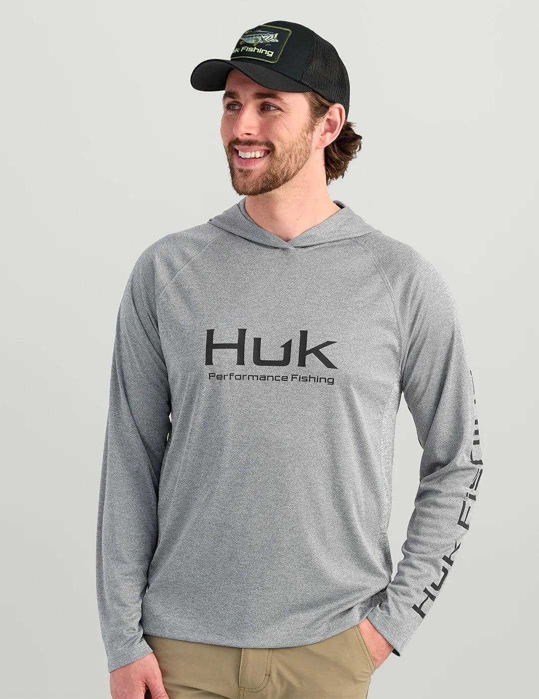 Huk Pursuit Performance Hoodie (Night Owl Heather) - NORTH RIVER OUTDOORS