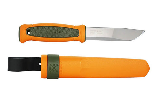 Morakniv Kansbol Utility Knife Fixed Blade Knife 4.3" Swedish Stainless Steel Orange/Green TPE Handle Polypropylene Sheath from NORTH RIVER OUTDOORS