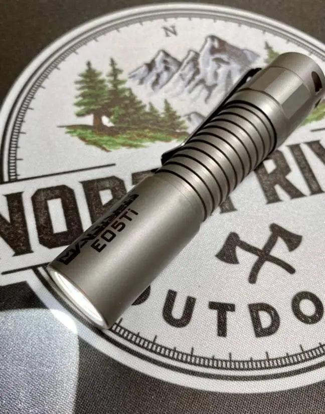 Manker E05 Ti 400 Lumens Titanium AA Flashlight With OSRAM LED - NORTH RIVER OUTDOORS