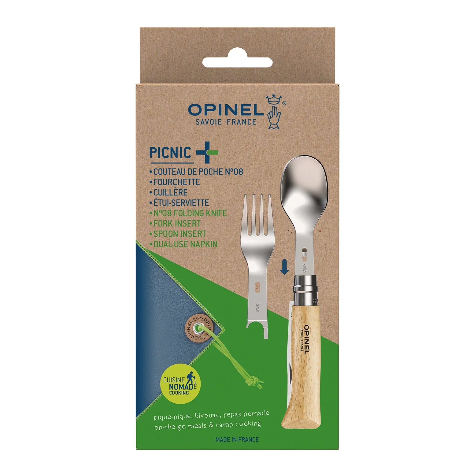 Opinel Picnic + Cutlery Set