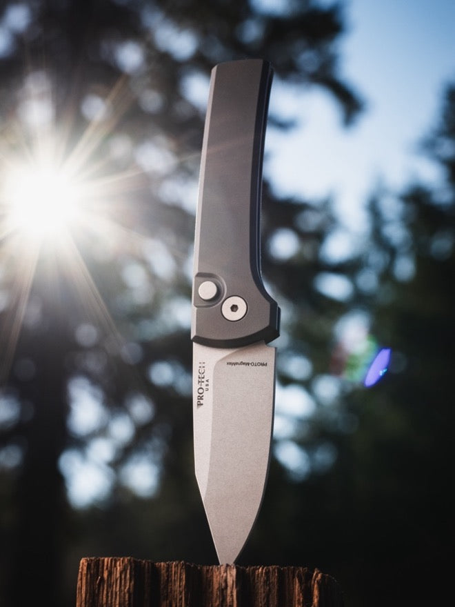Pro-Tech Chavez Scapegoat Compact Auto Knife Black (3.2" SW MagnaMax)