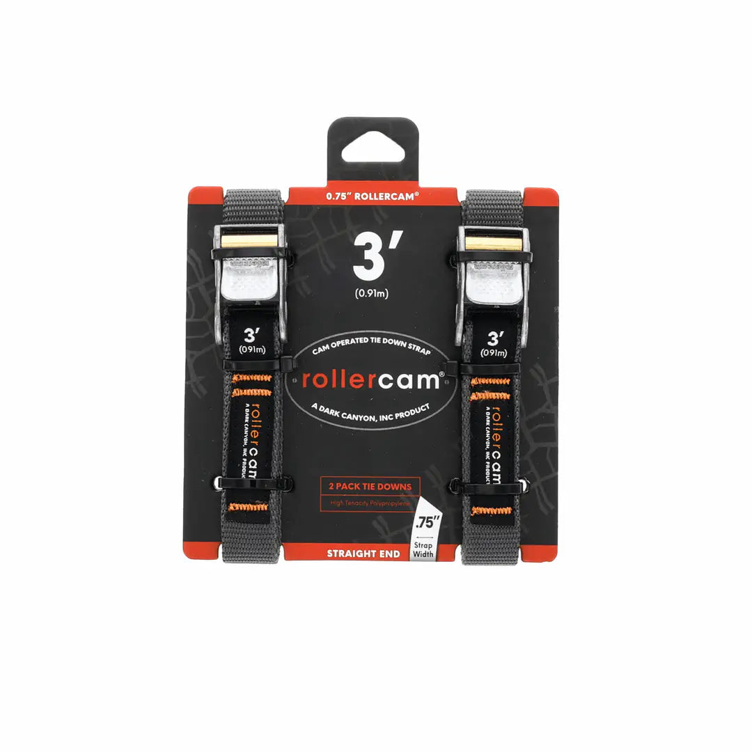 RollerCam 0.75" Straight End 2 Pack Tie Downs