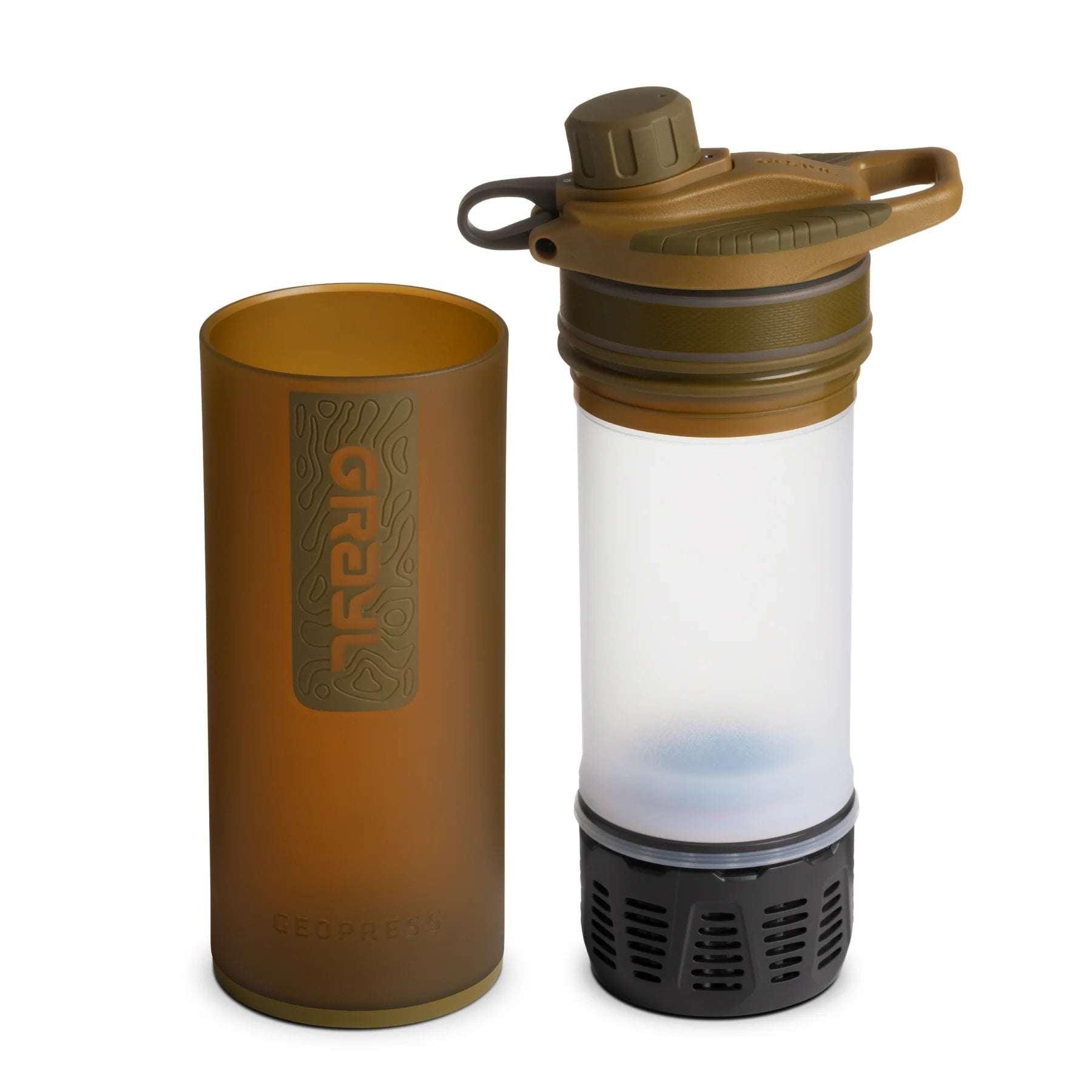 Grayl GeoPress Water Filter and Purifier Bottle Covert Edition - 24 fl. oz. - NORTH RIVER OUTDOORS