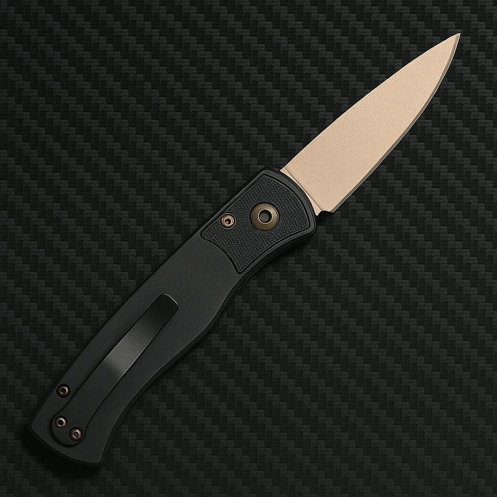 Pro-Tech Tactical Response 2 BLK Alum Rose Gold Magnacut Auto (3") - NORTH RIVER OUTDOORS