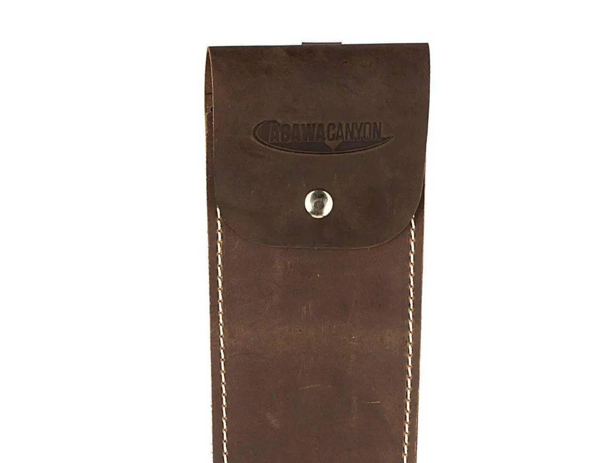 Agawa Leather CrazyHorse Sheath w/ Strap - NORTH RIVER OUTDOORS