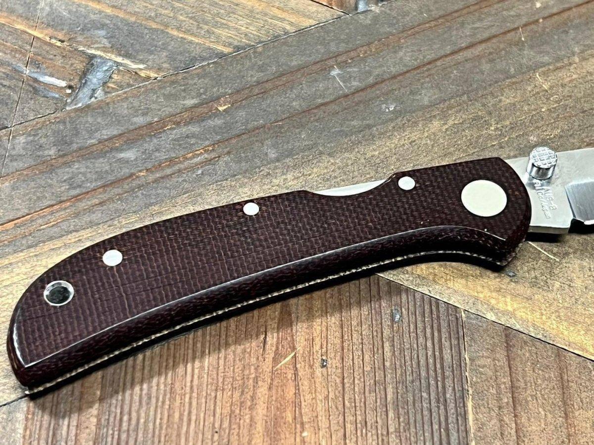 Al Mar Hawk Ultralight AM2BN2T Talon Brown Micarta Folding Knife (Japan) - NORTH RIVER OUTDOORS