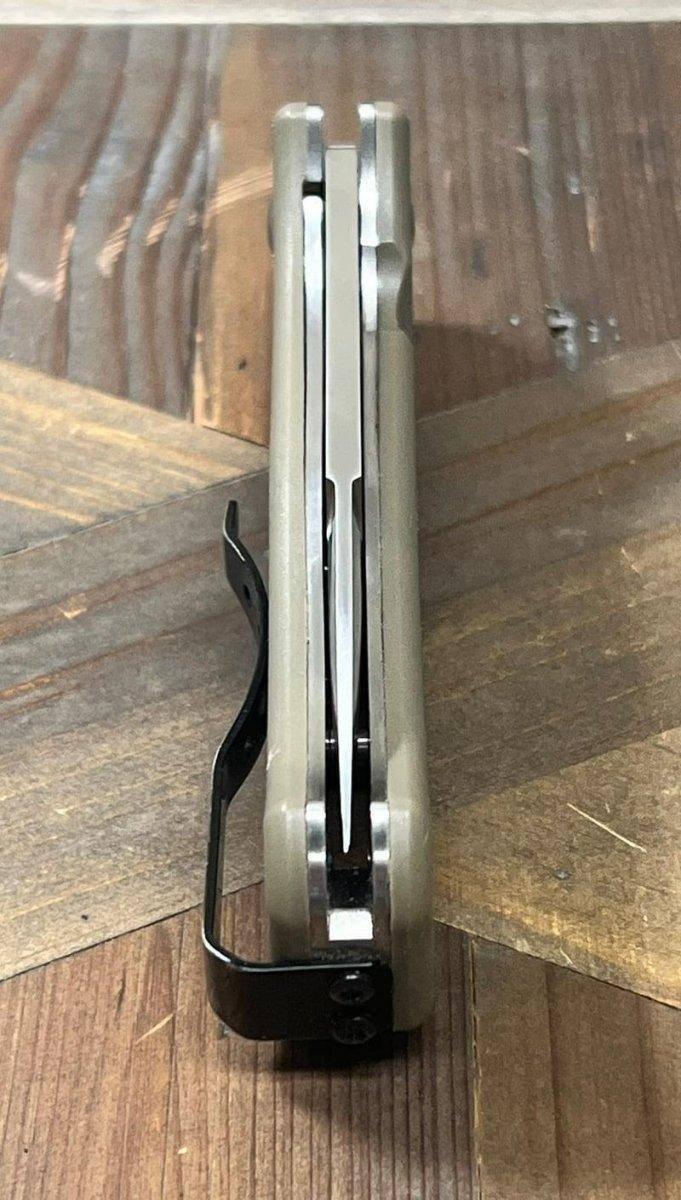 Al Mar Mini SERE 2020 Assisted Flipper Knife 3" 8Cr13MoV Satin Combo Talon Drop Point, Coyote Tan Handles - NORTH RIVER OUTDOORS