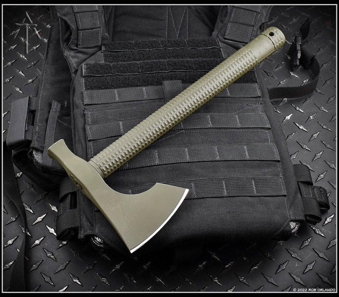 American Tomahawk Model 2 Tactical OD Green Nylon Handle (USA) - NORTH RIVER OUTDOORS