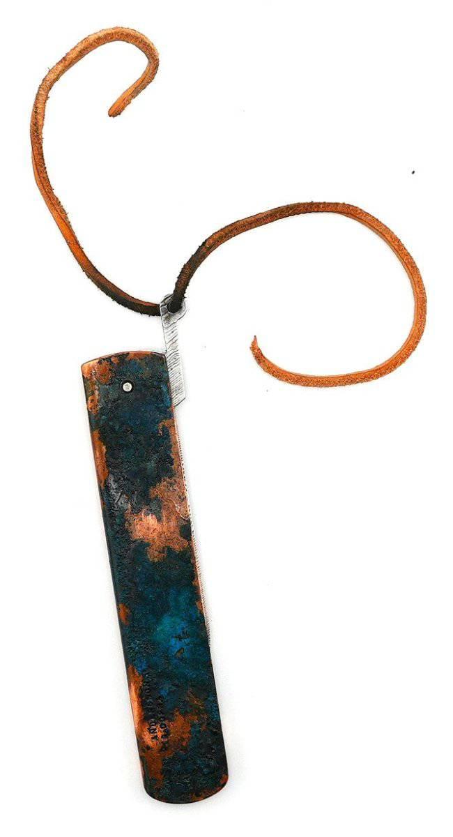 Andersson & Copra Urban Husky Damasteel Folder Knife #001 w/ Shipwreck Handles - NORTH RIVER OUTDOORS