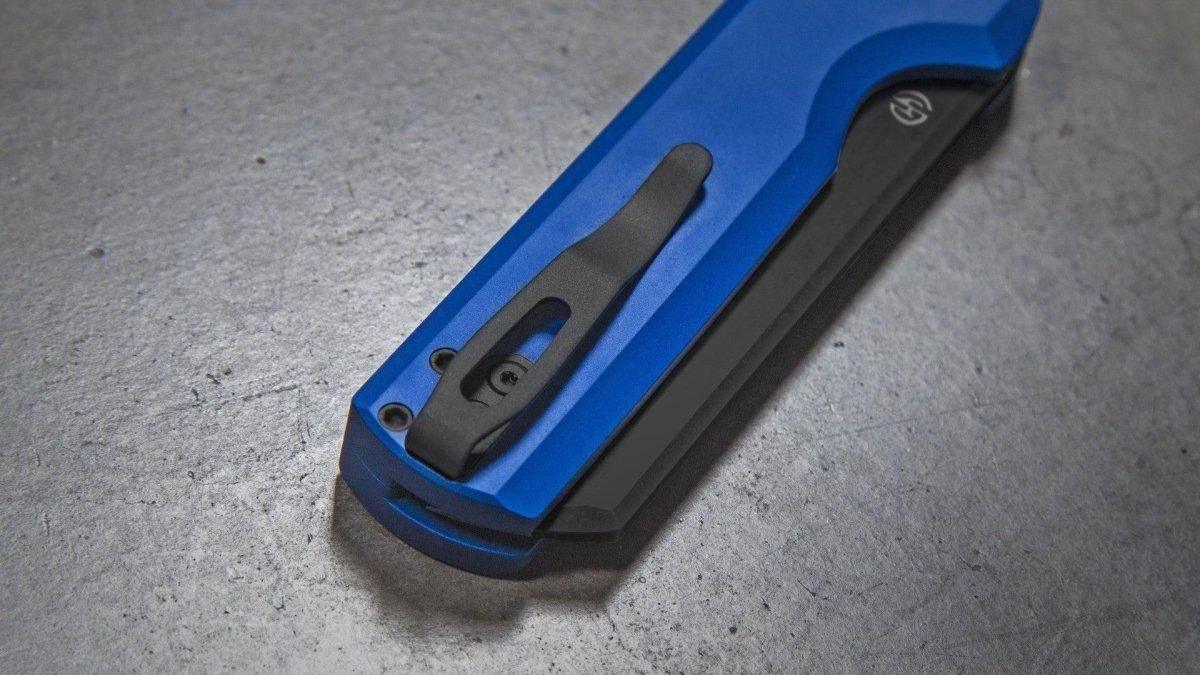 Arcform Blue ARC-071 Slimfoot Black Blade Auto Knife 3.1" 154CM (USA) - NORTH RIVER OUTDOORS