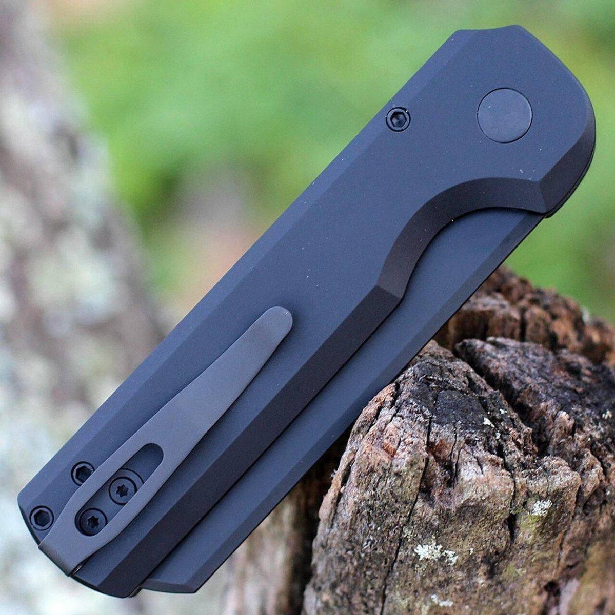 Arcform Slimfoot Operator ARC-081 Auto Blk Alum w/Tritium Button 3" 154CM (USA) - NORTH RIVER OUTDOORS