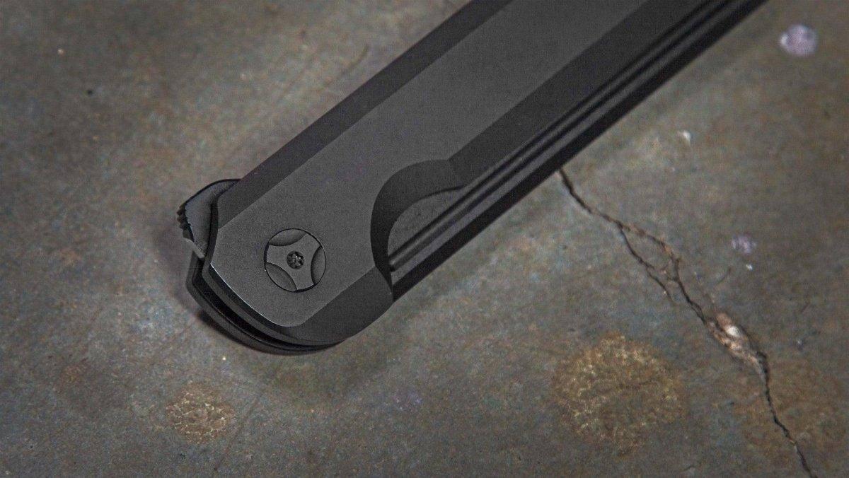 Darcform Slimfoot Titanium Handle Black M390 Flipper - NORTH RIVER OUTDOORS