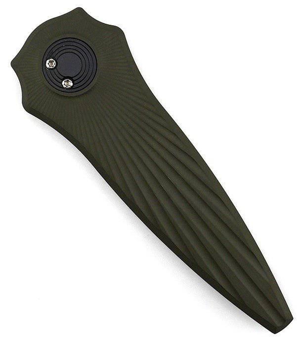 Asheville Steel Paragon Warlock-X Gen-2 Gravity Knife Star OD Green Star Burst (USA) - NORTH RIVER OUTDOORS