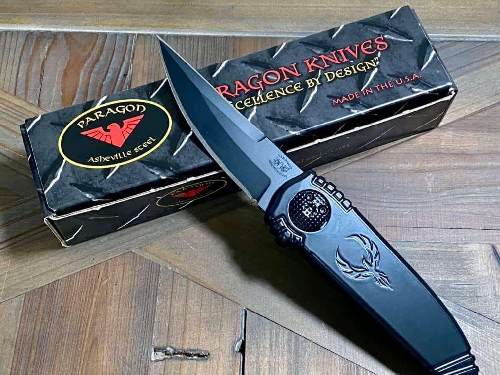 Asheville Steel Phoenix Drop Point D/E Black Blade S30V (USA) - NORTH RIVER OUTDOORS