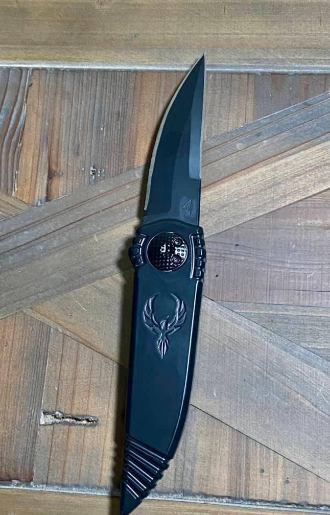 Asheville Steel Phoenix Drop Point D/E Black Blade S30V (USA) - NORTH RIVER OUTDOORS