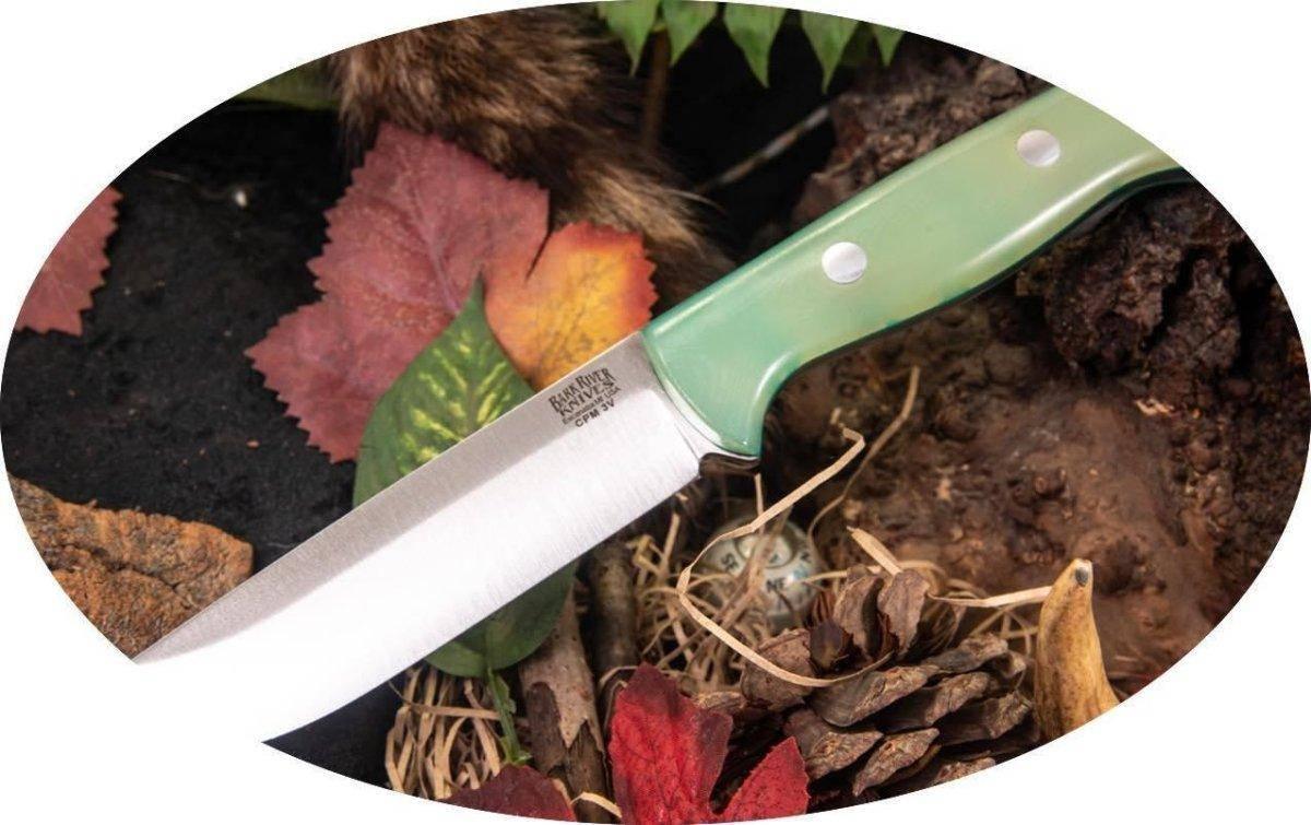 Bark River Bravo 1.25 LT Knife CPM 3V Rampless Jade G-10 (USA) - NORTH RIVER OUTDOORS