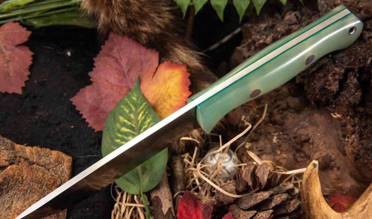 Bark River Bravo 1.25 LT Knife CPM 3V Rampless Jade G-10 (USA) - NORTH RIVER OUTDOORS