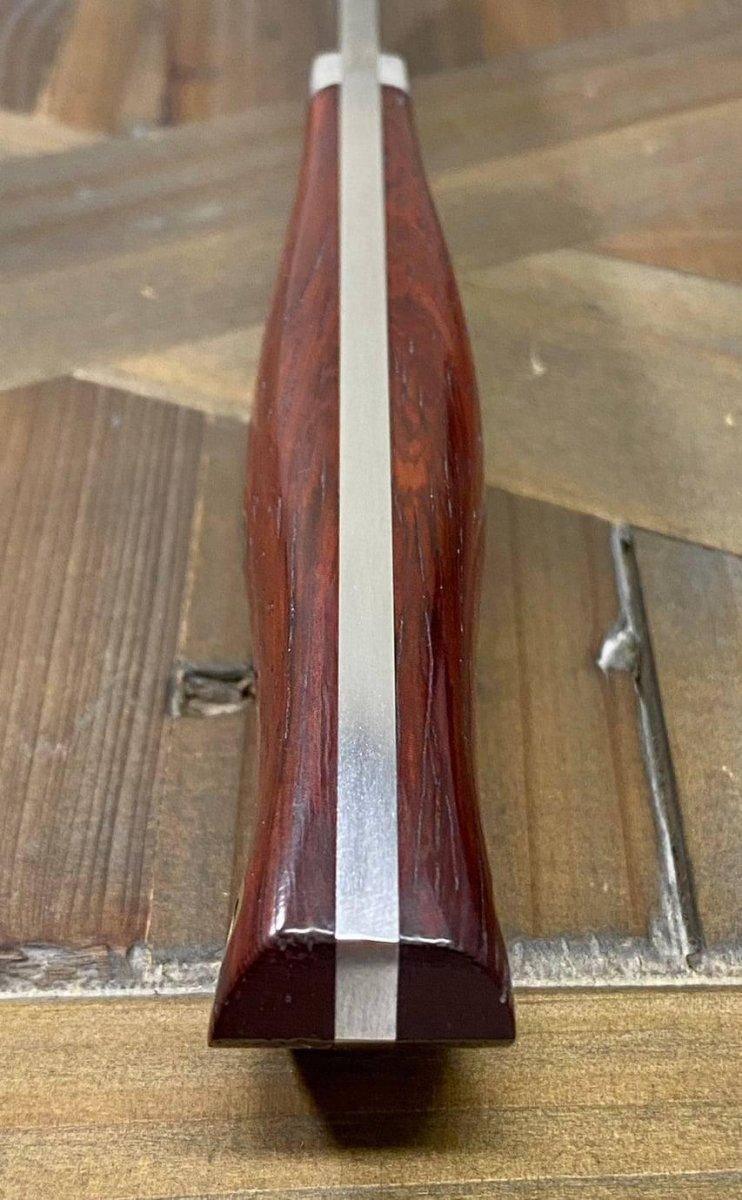 Bark River Classic Drop Point Hunter Knife S45VN Bloodwood Maple Burl Mosaic Pins - NORTH RIVER OUTDOORS