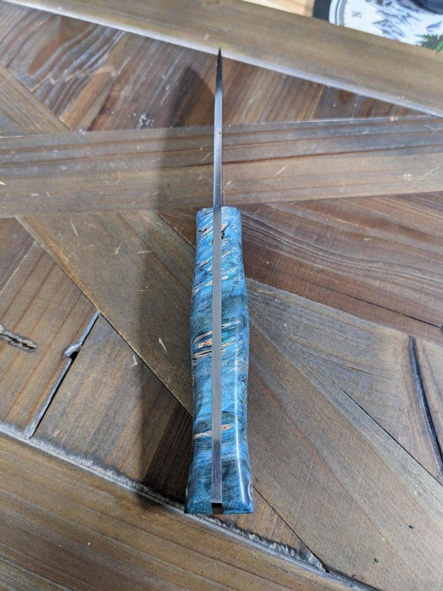 Bark River Fox River EXT-1 MagnaCut Aqua Blue Maple Burl Mosaic Pins (USA) - NORTH RIVER OUTDOORS