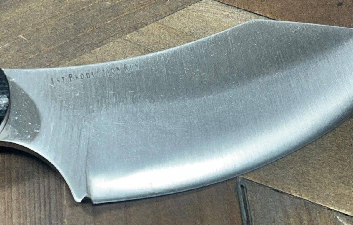 Bark River JX6 II MagnaCut Fixed Knife Black Micarta Bloody Spacer Black Liners Mosaic Pins (USA) - NORTH RIVER OUTDOORS