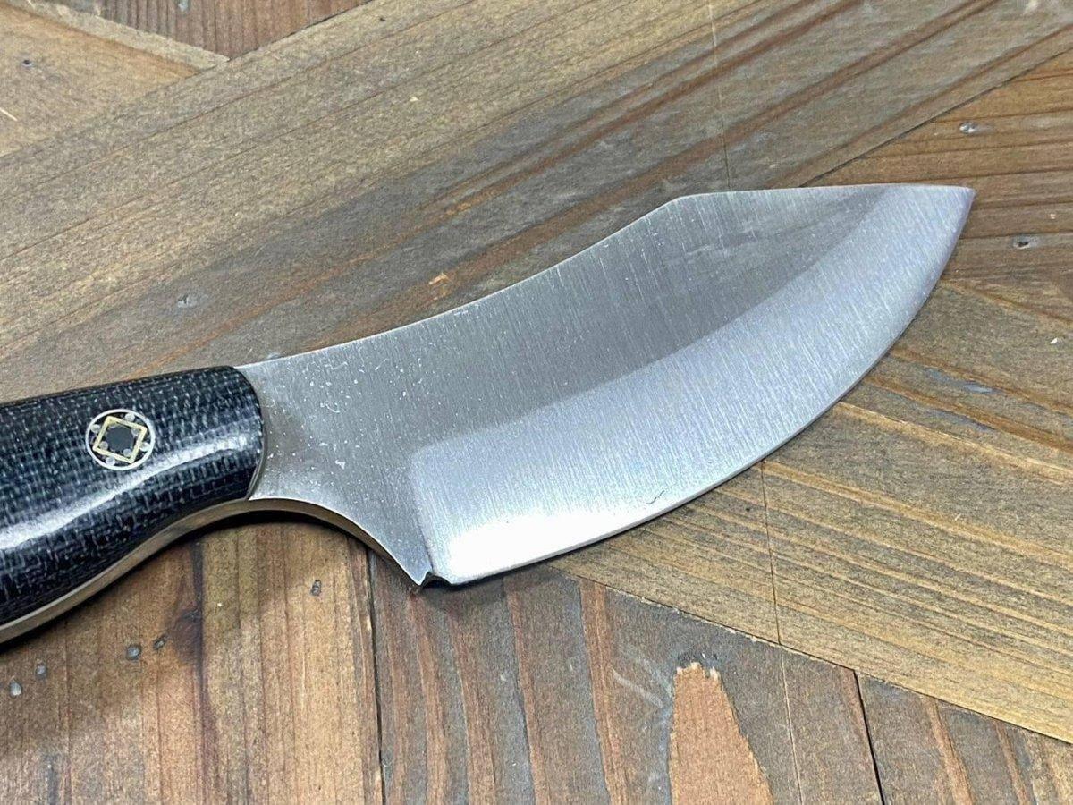 Bark River JX6 MagnaCut Black Canvas Micarta Bloody Basin Spacer Mosaic Pins (USA) - NORTH RIVER OUTDOORS