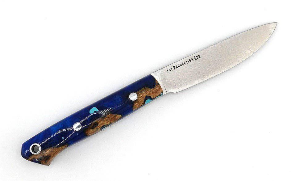 Bark River Little Creek II Field Knife MagnaCut Blue Cholla Cactus with Turquoise Handles (USA) - NORTH RIVER OUTDOORS