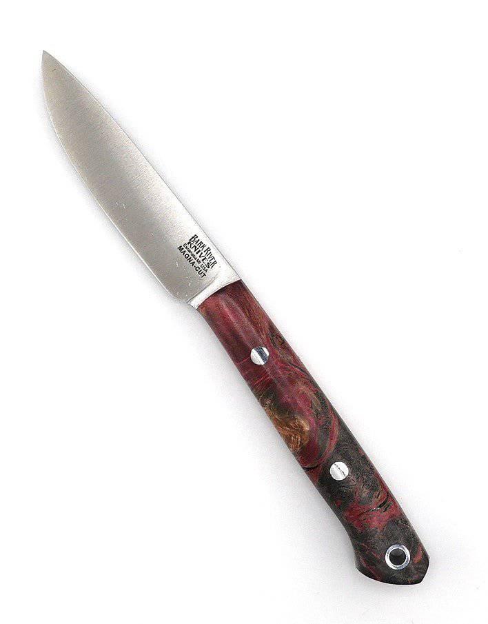 Bark River Little Creek II Field Knife MagnaCut Hellfire Maple Burl Handles (USA) - NORTH RIVER OUTDOORS