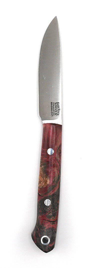 Bark River Little Creek II Field Knife MagnaCut Hellfire Maple Burl Handles (USA) - NORTH RIVER OUTDOORS
