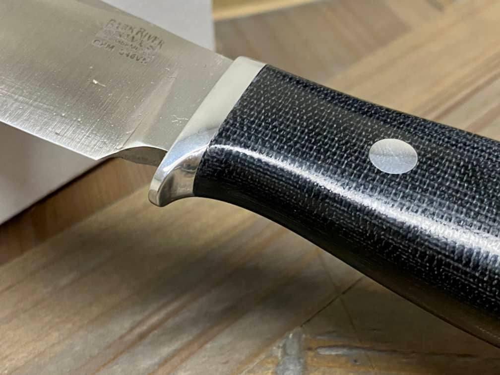 Bark River Matterhorn Fixed Blade Knife CPM-S45VN Black Canvas Micarta - NORTH RIVER OUTDOORS