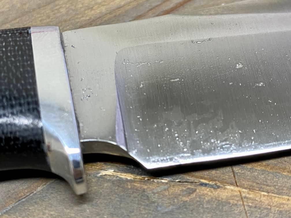 Bark River Matterhorn Fixed Blade Knife CPM-S45VN Black Canvas Micarta - NORTH RIVER OUTDOORS