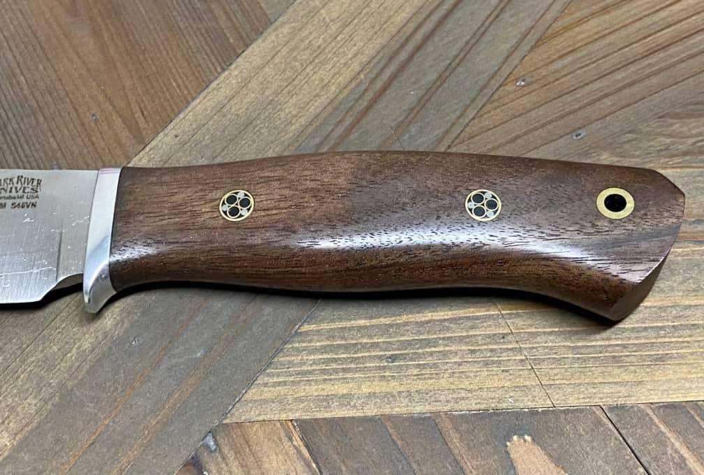 Bark River Matterhorn Fixed Blade Knife CPM-S45VN Walnut Burl Mosaic Pins - NORTH RIVER OUTDOORS