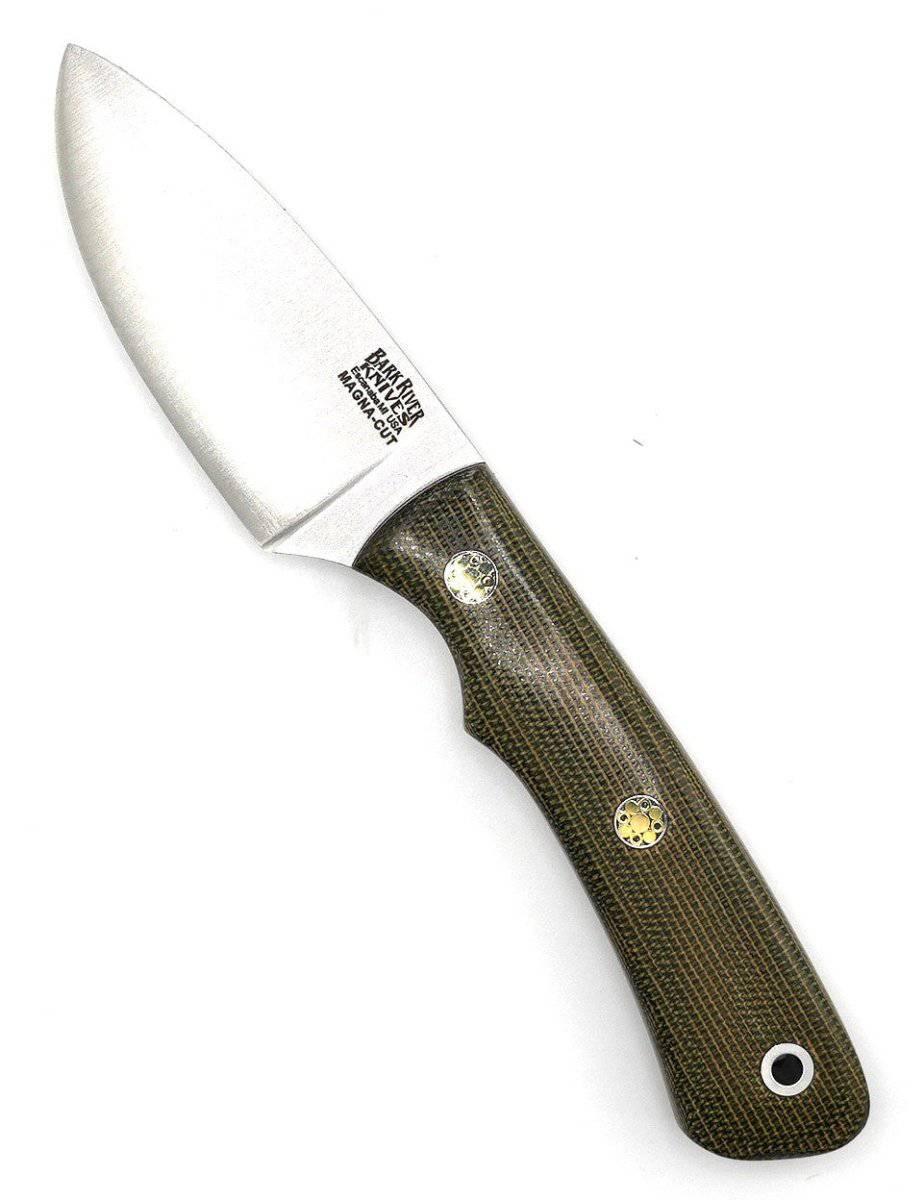 Bark River PSK EDC Magna Cut Green Canvas - Red Liners - Mosaic Pins - NORTH RIVER OUTDOORS