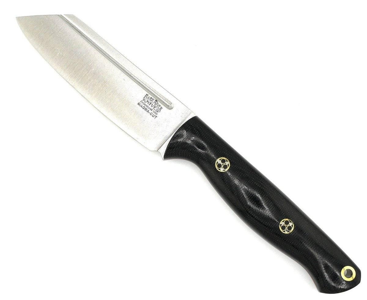 Bark River Taskmaster MagnaCut Black Canvas Micarta - Red Liners 