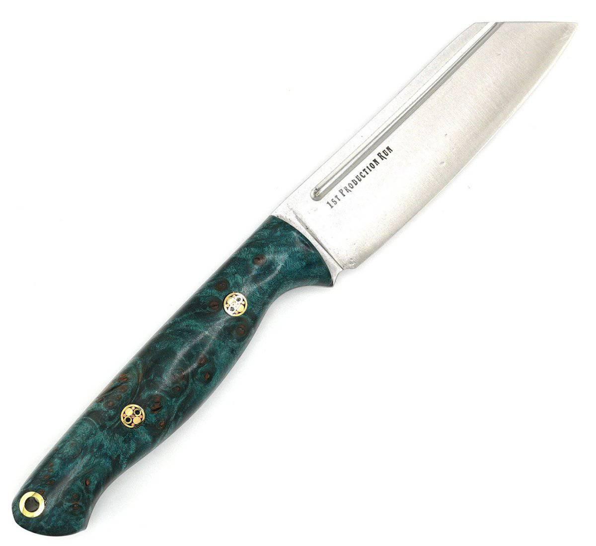Bark River Taskmaster MagnaCut Turquoise Maple Burl - Mosaic Pins #2 (USA) - NORTH RIVER OUTDOORS