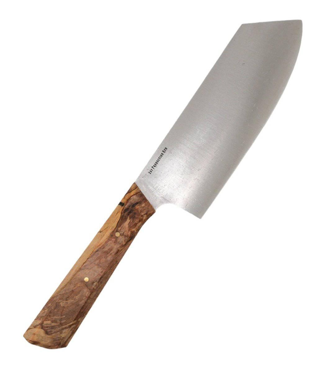 Bark River Wa Santoku Kitchen Knife MagnaCut Natural Spalted Maple - NORTH RIVER OUTDOORS