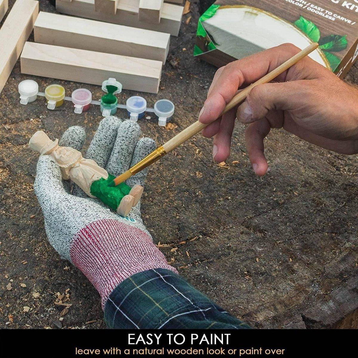 BeaverCraft 16 pcs Basswood Carving Blocks Wood Whittling Kit for Beginners - NORTH RIVER OUTDOORS