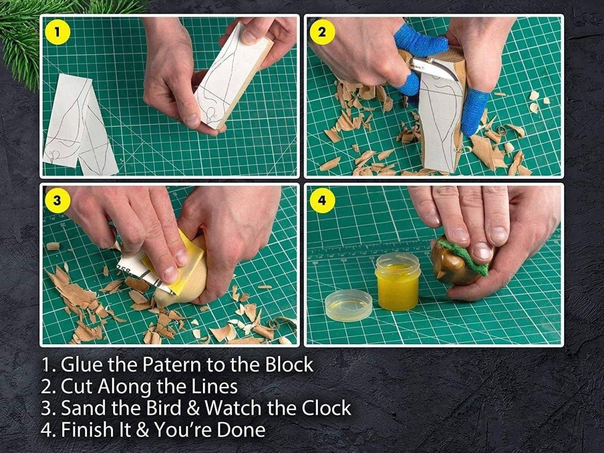 BeaverCraft Bird Carving Kit for Beginners - Adults and Kids - NORTH RIVER OUTDOORS