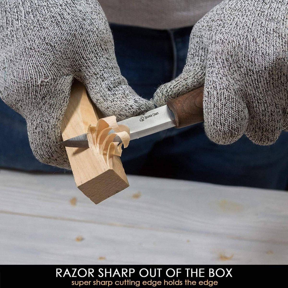 BeaverCraft Premium Whittling Set With Walnut Handles - NORTH RIVER OUTDOORS