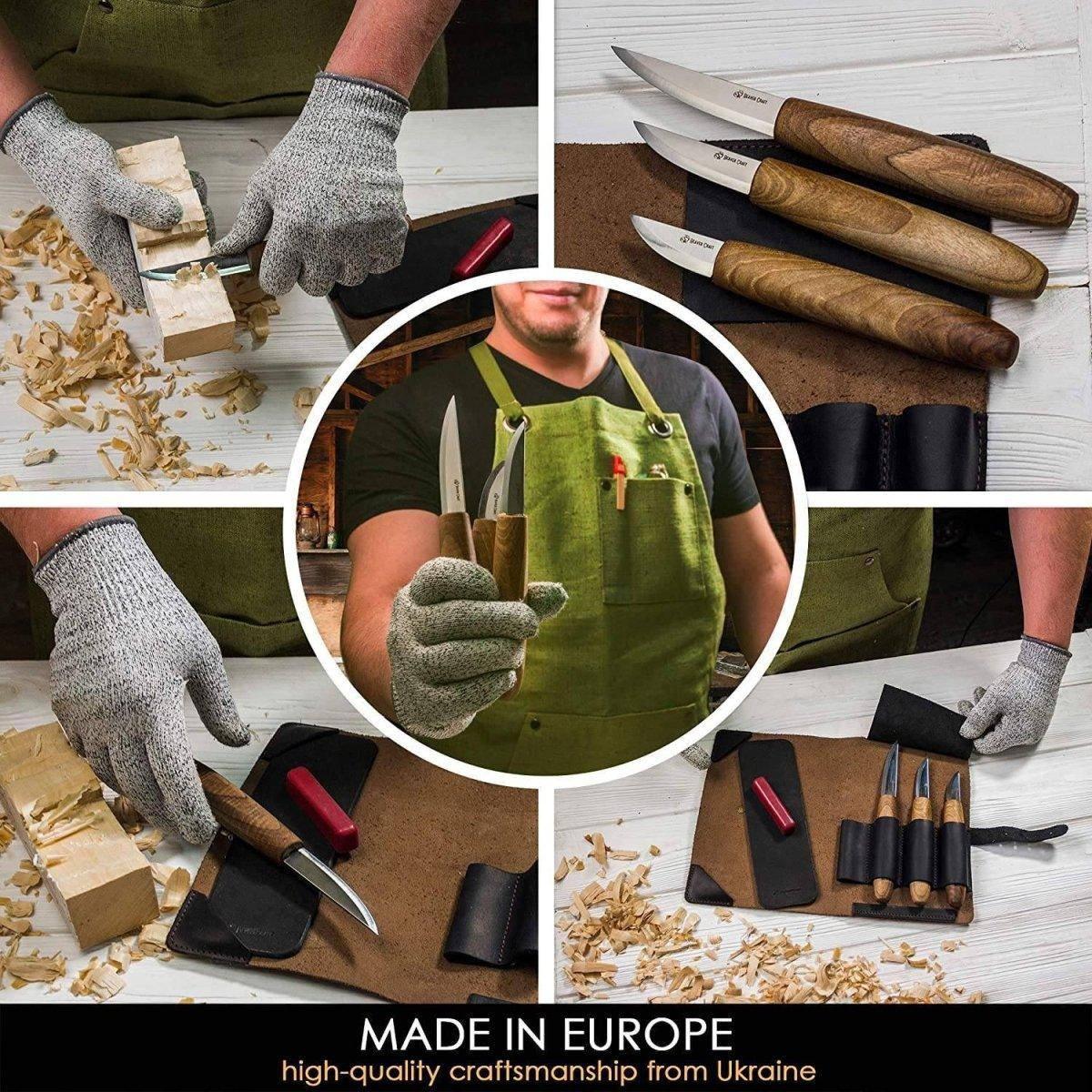 BeaverCraft Premium Whittling Set With Walnut Handles - NORTH RIVER OUTDOORS