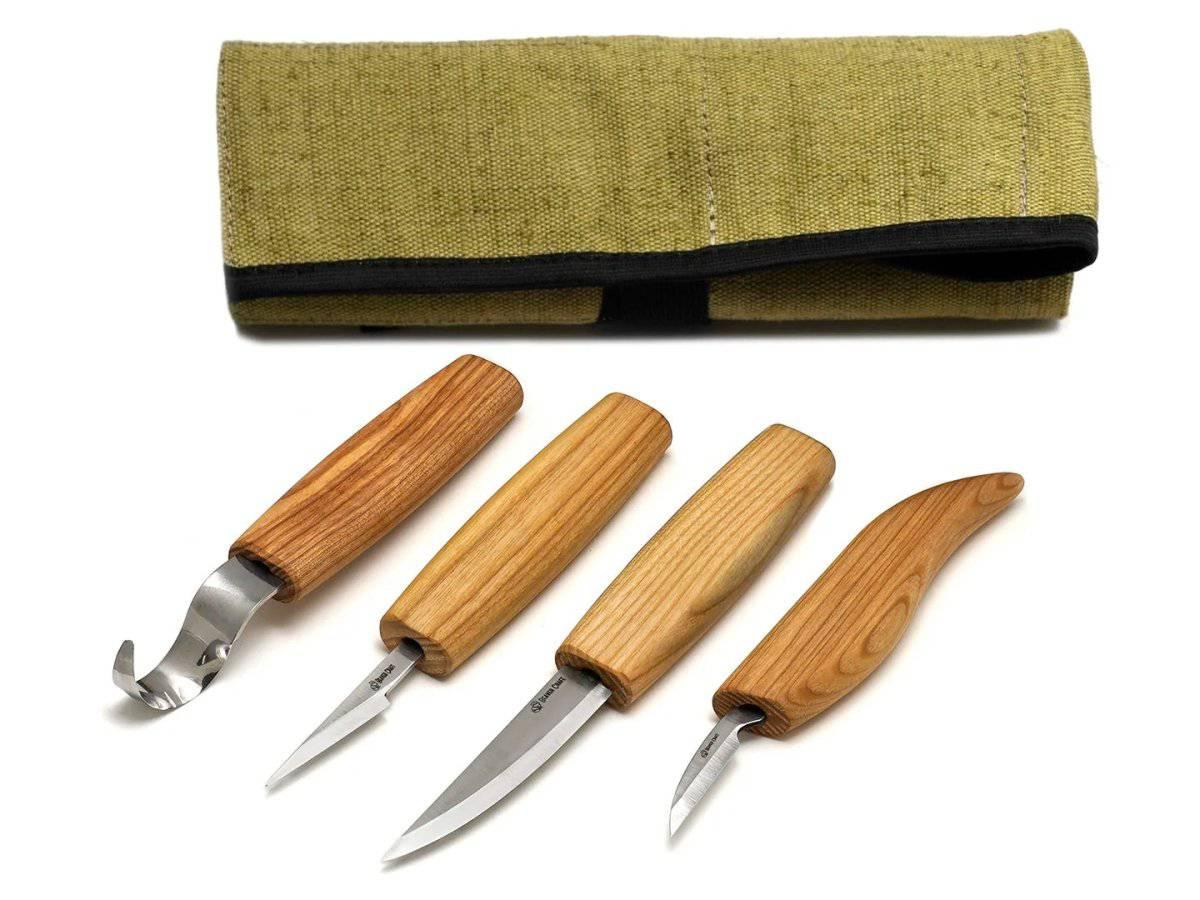 BeaverCraft S09 Set of 4 Knives in Tool Roll - NORTH RIVER OUTDOORS