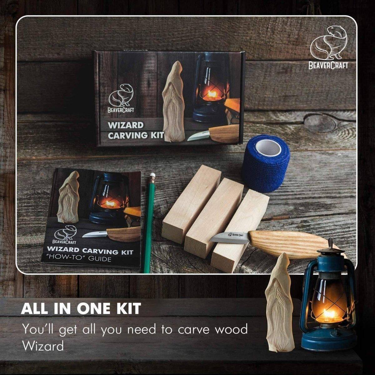 BeaverCraft Wizard Carving Hobby-Kit - NORTH RIVER OUTDOORS