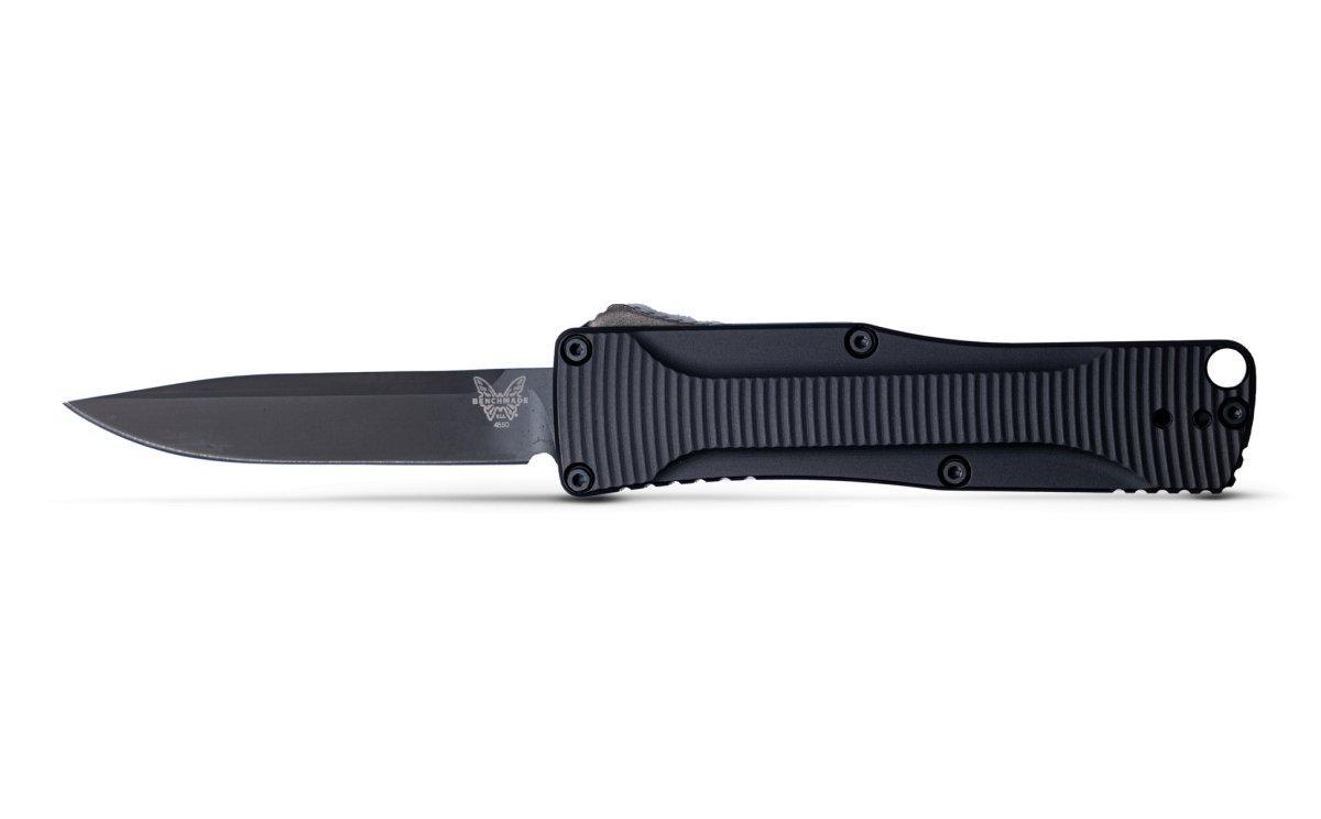 Bechmade OM Auto OTF 4850BK Knife 2.475" S30V Black Clip Point (USA) - NORTH RIVER OUTDOORS