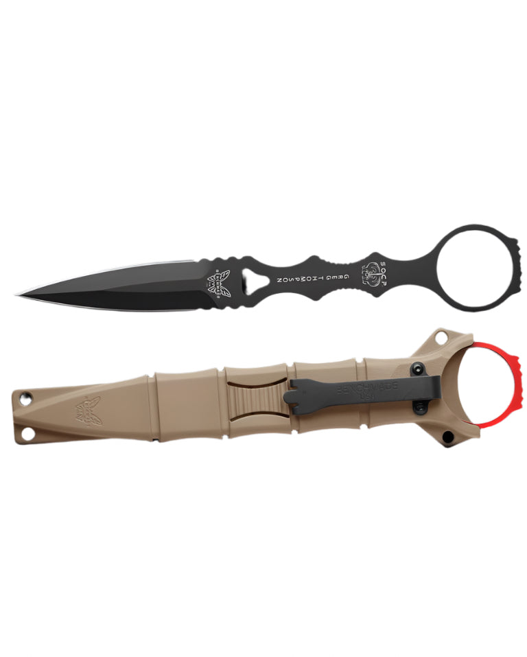 Benchmade 176BKSN-COMBO SOCP Dagger 3.22" Black w/ Trainer - NORTH RIVER OUTDOORS