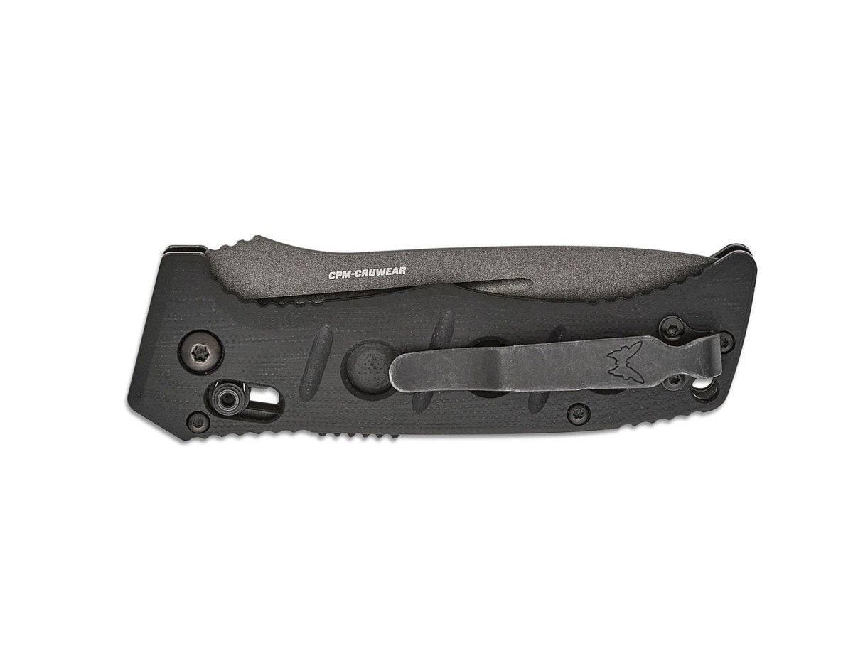 Benchmade 2730GY-1 Shane Sibert Mini Adamas Auto Folding Knife 3.25" CPM-CruWear Tungsten Gray Cerakote Blade Black G10 - NORTH RIVER OUTDOORS