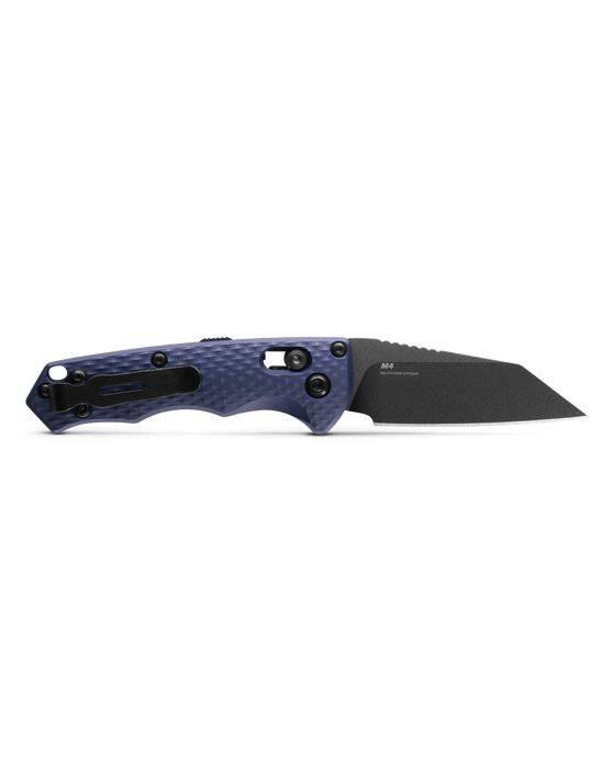 Benchmade 2900BK Auto Immunity Folding Knife 2.49" CPM-M4 Cobalt Black Wharncliffe Crater Blue Billet Handles - NORTH RIVER OUTDOORS