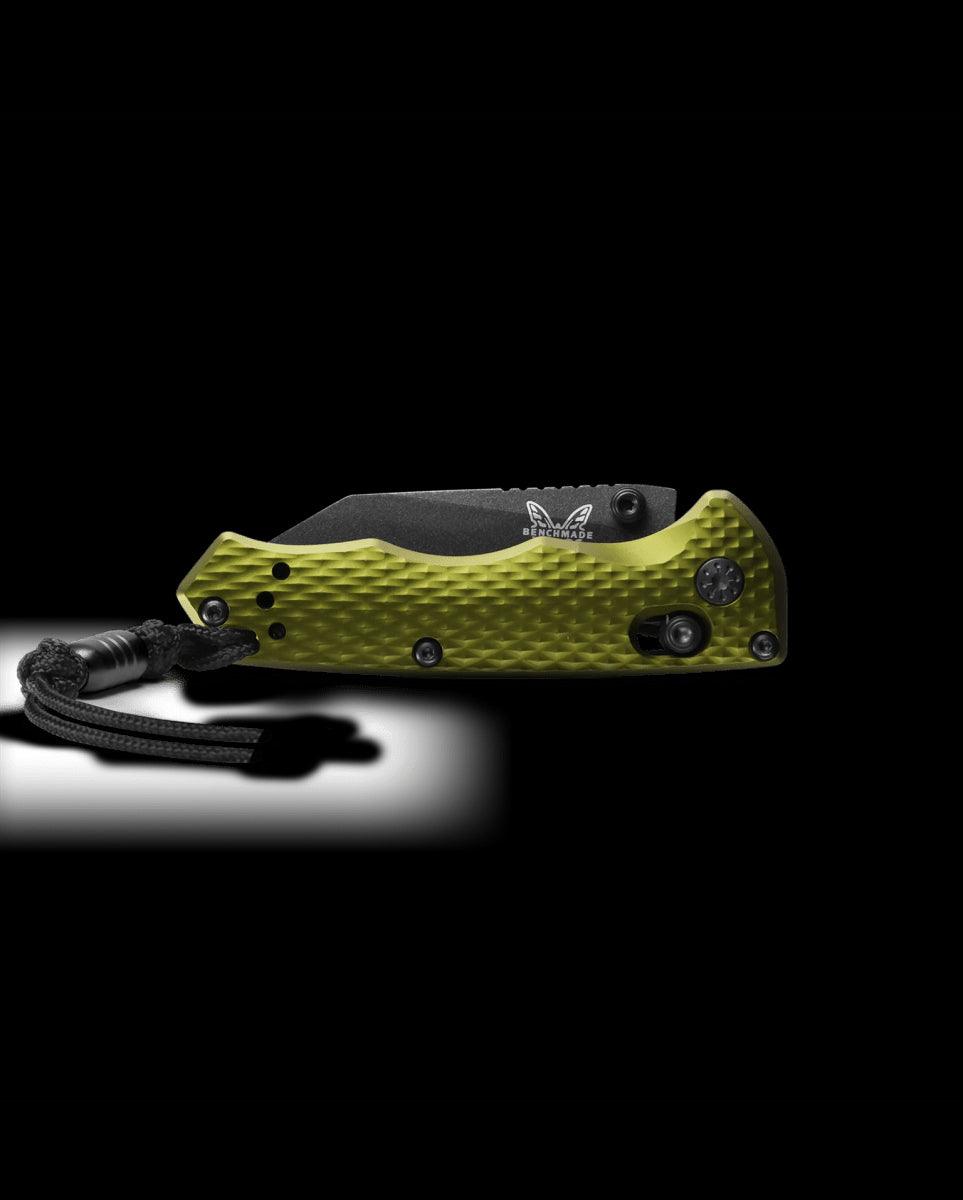 Benchmade 290BK-2 Full Immunity Folding Knife 2.49" CPM-M4 Cobalt Black Wharncliffe Blade Woodland Green Handles - NORTH RIVER OUTDOORS