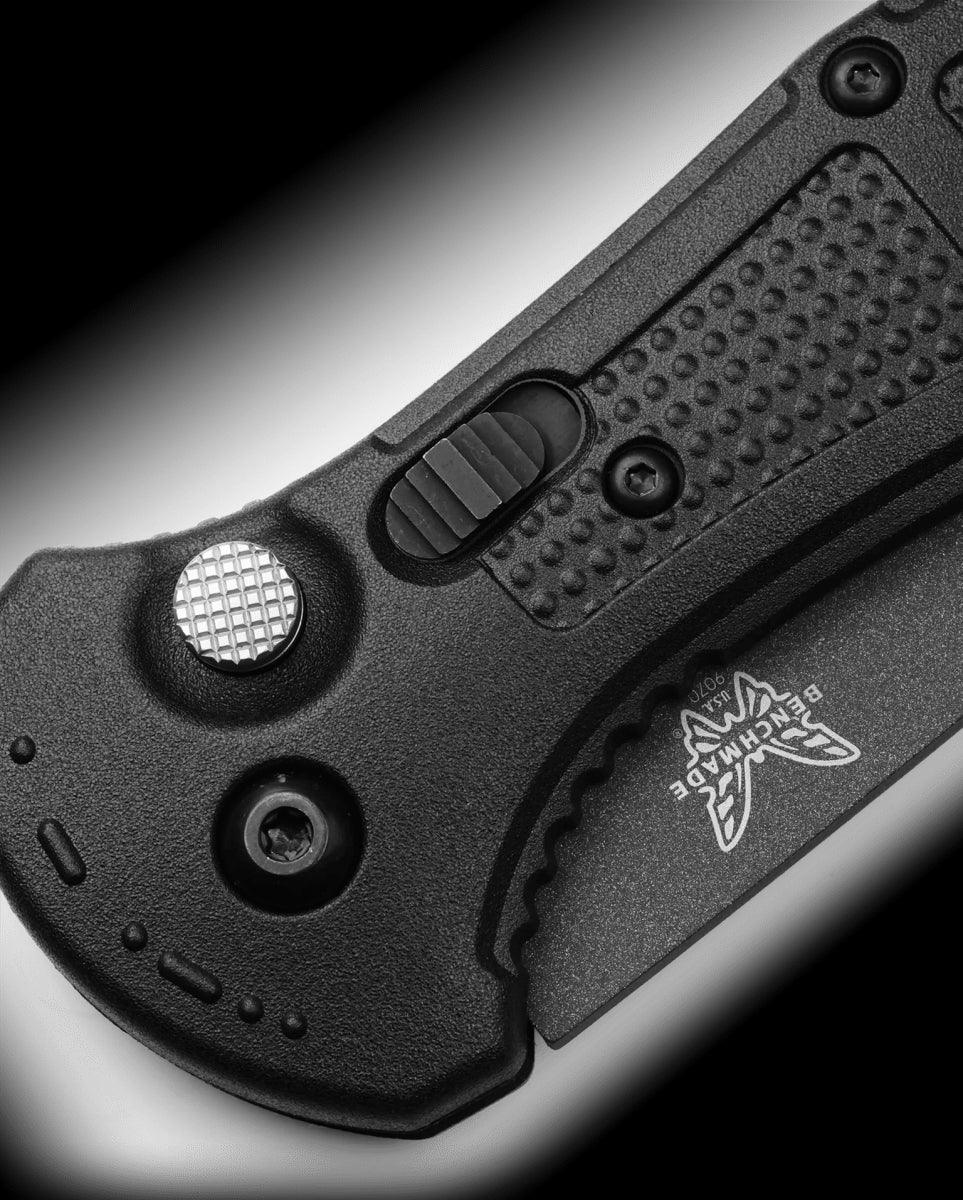 Benchmade 9070SBK Claymore Auto Folding Knife 3.6" CPM-D2 Serrated (USA) - NORTH RIVER OUTDOORS