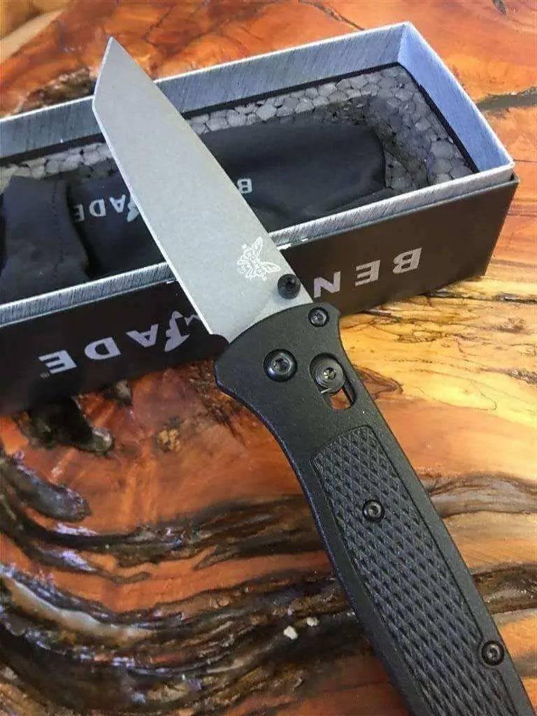 Benchmade Bailout 537GY Knife Black Grivory (3.38" Gray) - NORTH RIVER OUTDOORS