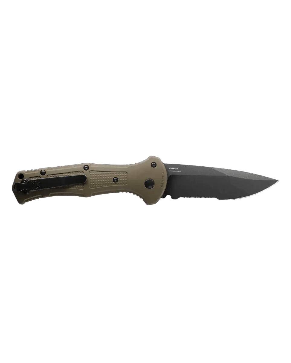 Benchmade Claymore Auto Folding Knife 9070SBK-1 CPM-D2 Ranger Green Grivory Handles - NORTH RIVER OUTDOORS